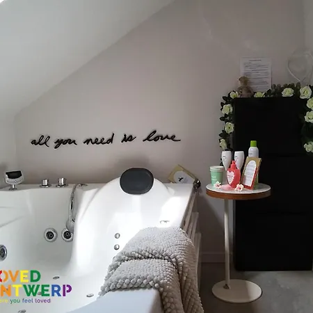 Apartment Wellness Loft With Sauna, Jacuzzi, Roof Terrace & Amazing View Antwerp