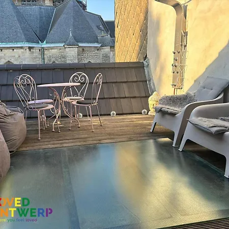Wellness Loft With Sauna, Jacuzzi, Roof Terrace & Amazing View Apartment Antwerp